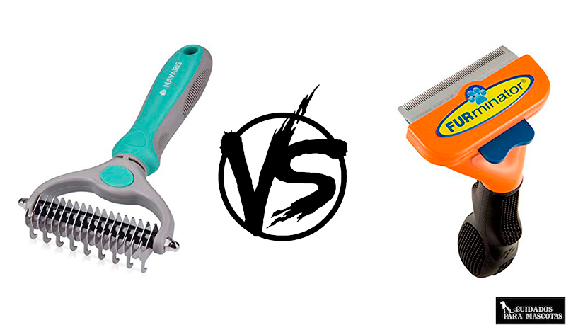 Cepillo de puas anchas vs furminator