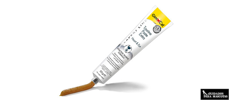 Taurina para gatos en formato de pasta
